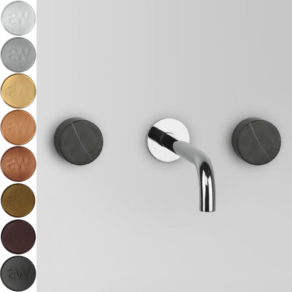 Astra Walker Basin Taps Astra Walker Assemble Wall Set with 200mm Spout | Marble Handle