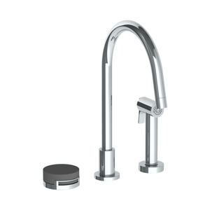 The Watermark Collection Kitchen Tap The Watermark Collection Elements 2 Hole Kitchen Set with Seperate Pull Out Rinse Spray | Bridge Insert