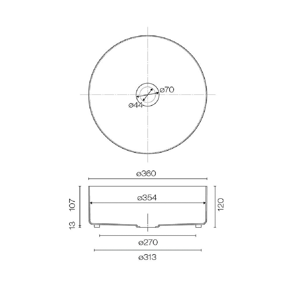 Plumbline Shower Oli Round Stainless Steel Vessel Basin | Brushed Gunmetal