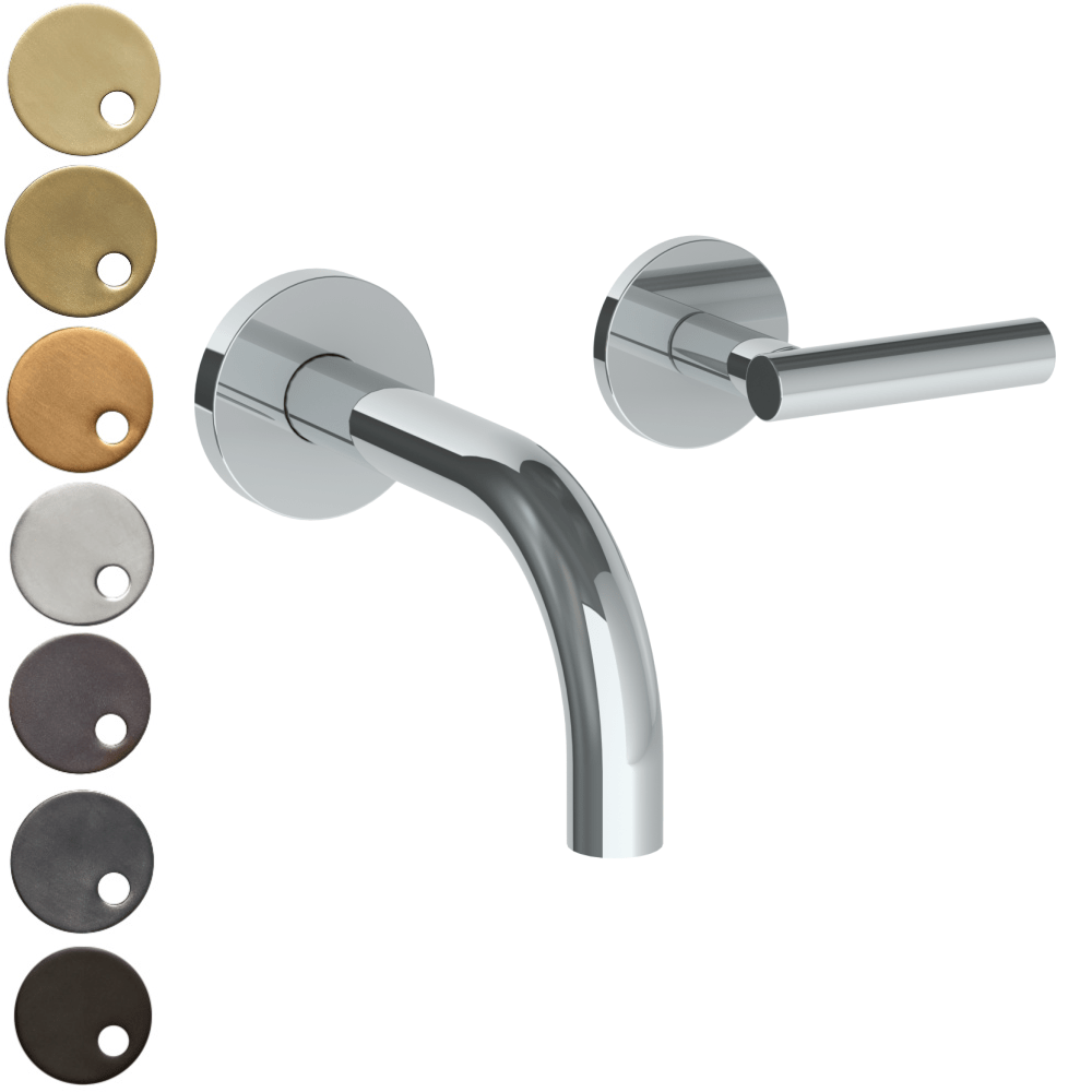 The Watermark Collection Basin Taps Polished Chrome The Watermark Collection Loft Wall Mounted 2 Hole Basin Set with 142mm Spout