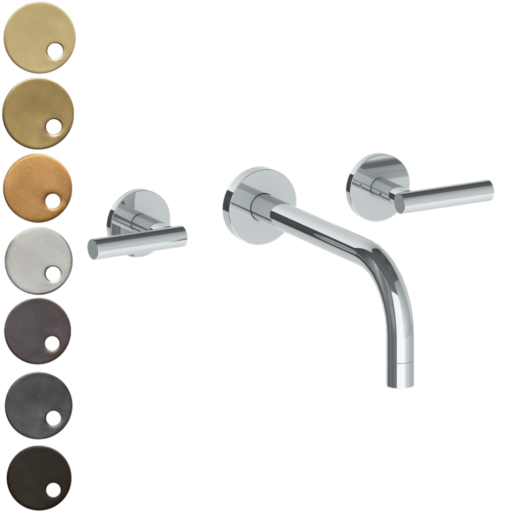 The Watermark Collection Basin Taps Polished Chrome The Watermark Collection Loft Wall Mounted 3 Hole Basin Set with 212mm Spout