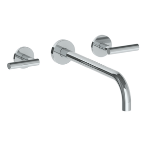 The Watermark Collection Basin Taps Polished Chrome The Watermark Collection Loft Wall Mounted 3 Hole Basin Set with 296mm Spout