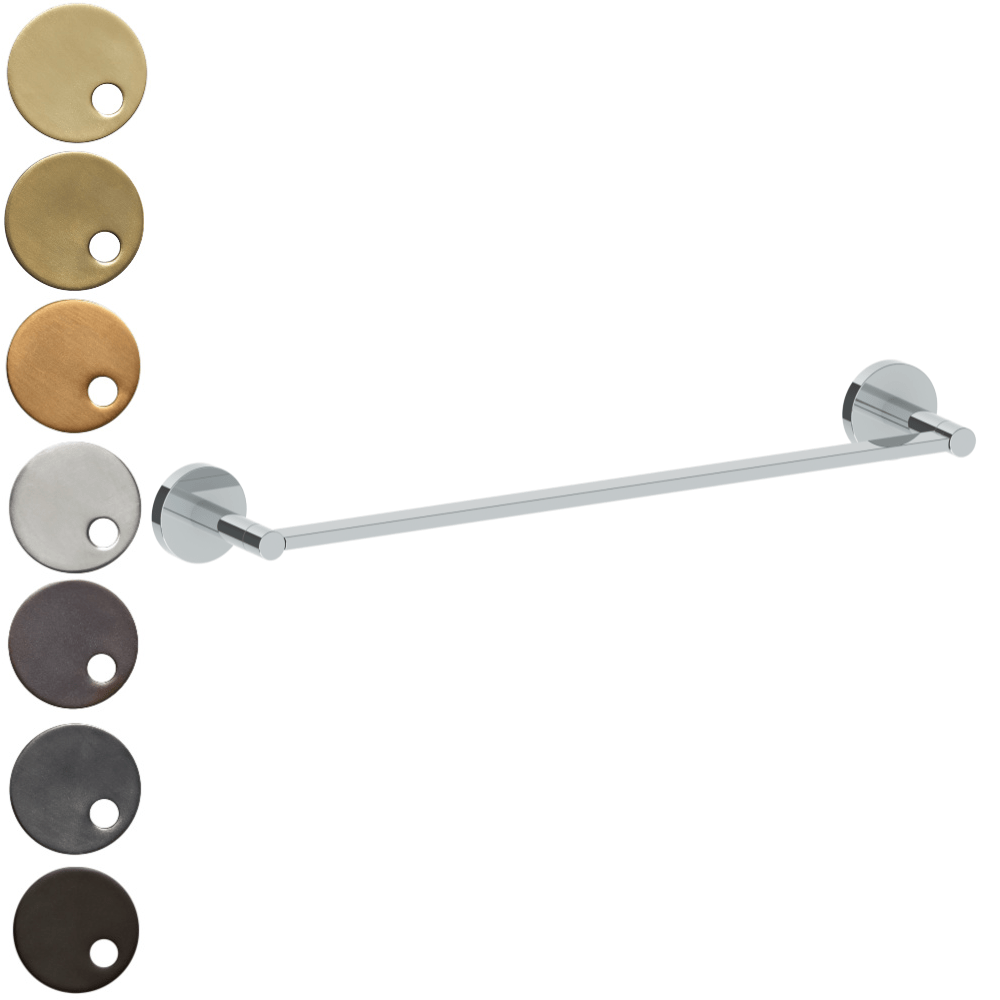 The Watermark Collection Bathroom Accessories Polished Chrome The Watermark Collection Brooklyn Towel Rail 457mm