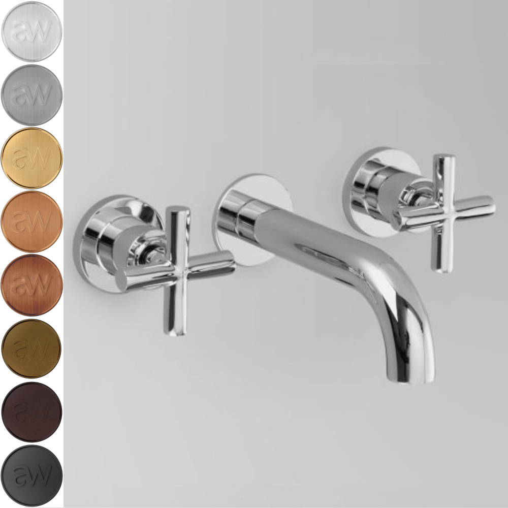 Astra Walker Basin Taps Astra Walker Icon + Wall Set with 155mm Spout