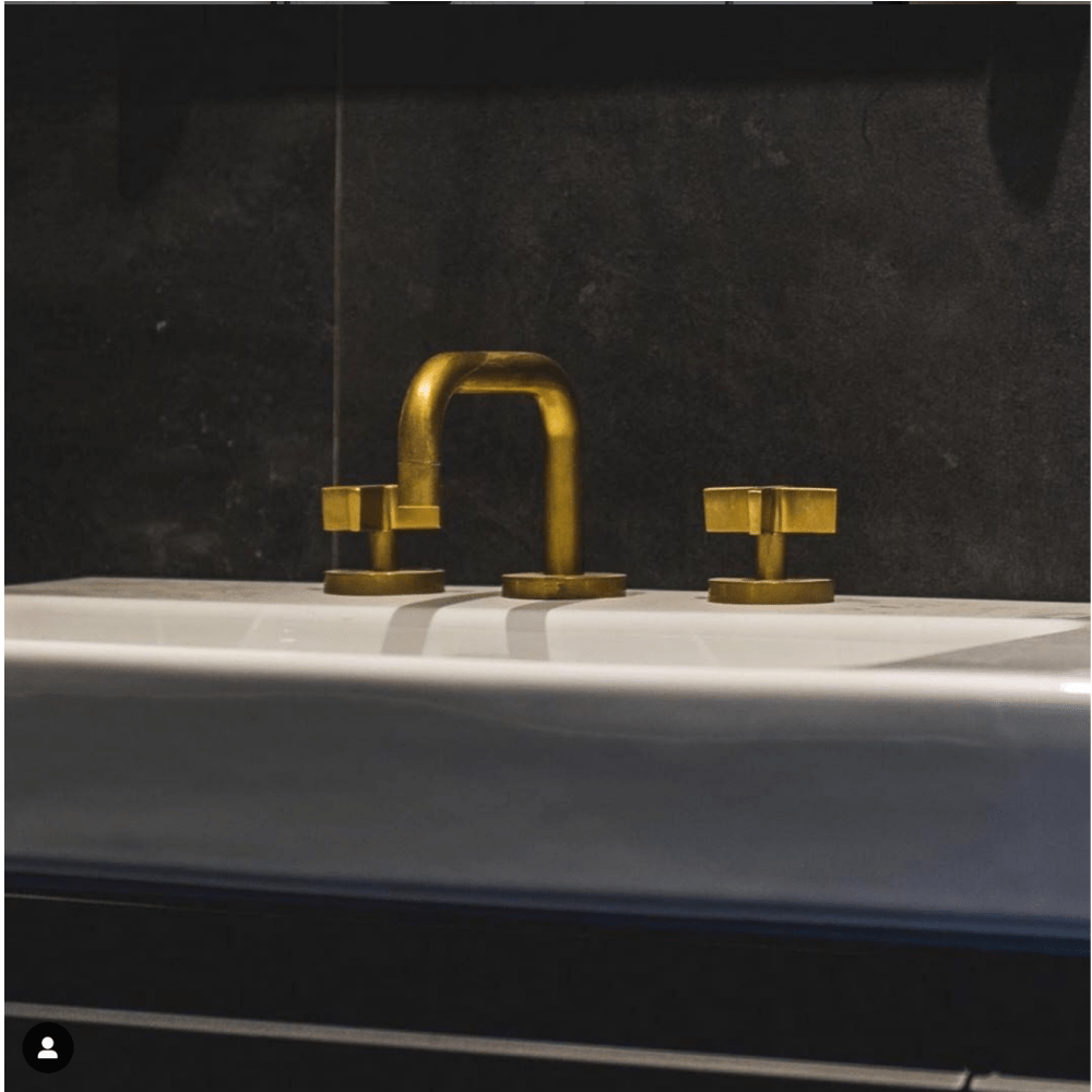 The Watermark Collection Bath Taps Polished Chrome The Watermark Collection London 3 Hole Bath Set with Square Spout | Cross Handle