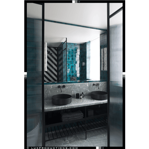 The Watermark Collection Basin Taps Polished Chrome The Watermark Collection London Wall Mounted 2 Hole Basin Set with 212mm Spout | Cross Handle