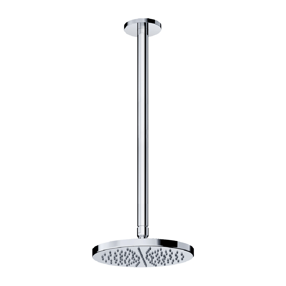 Plumbline Shower Buddy 200mm Ceiling Mount Rainhead with 450mm Arm