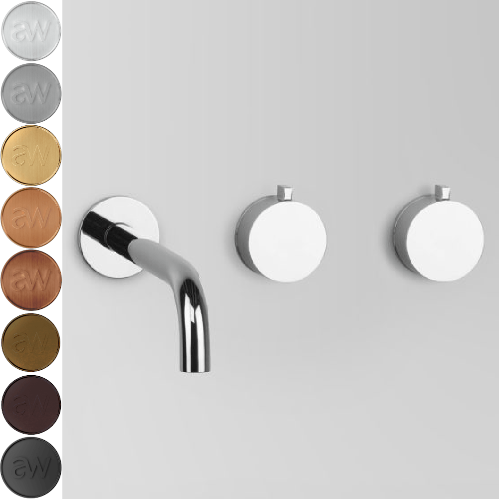 Astra Walker Basin Taps Astra Walker Assemble Wall Set Offset with 200mm Spout | Minimal Handle