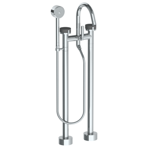 The Watermark Collection Freestanding Bath Fillers The Watermark Collection Elements Freestanding Bath Set with Volume Hand Shower | Scallop Insert