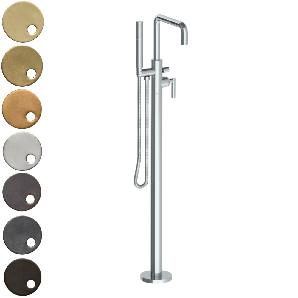 The Watermark Collection Bath Taps Polished Chrome The Watermark Collection Loft Freestanding Bath Set with Slimline Hand Shower & Square Spout