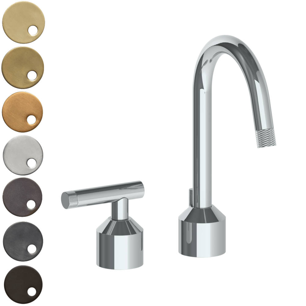 The Watermark Collection Basin Taps Polished Chrome The Watermark Collection Urbane 2 Hole Basin Set with Swan Spout | Astor Handle