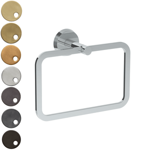 The Watermark Collection Bathroom Accessories Polished Chrome The Watermark Collection Zen Hand Towel Ring