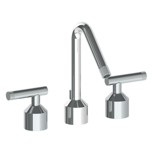 The Watermark Collection Basin Taps Polished Chrome The Watermark Collection Urbane 3 Hole Basin Set with Angled Spout | Astor Handle