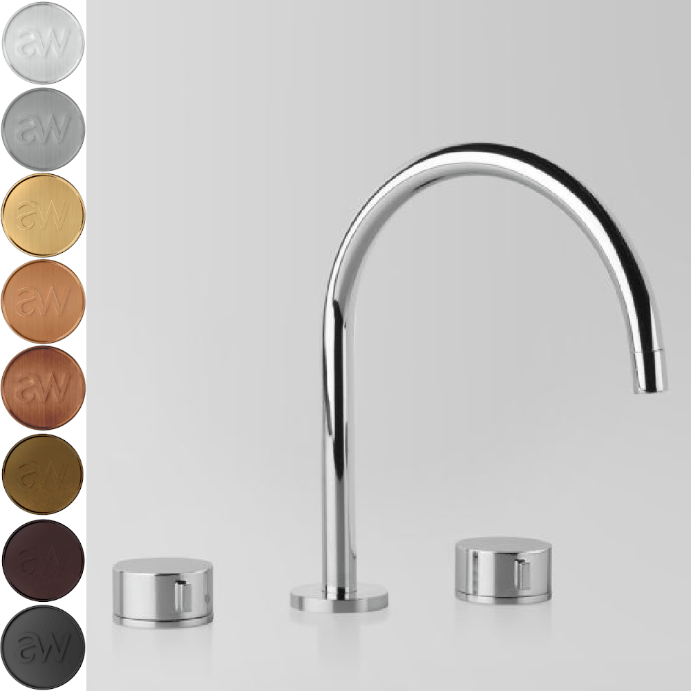 Astra Walker Kitchen Taps Astra Walker Assemble Gooseneck Hob Set | Minimal Handle