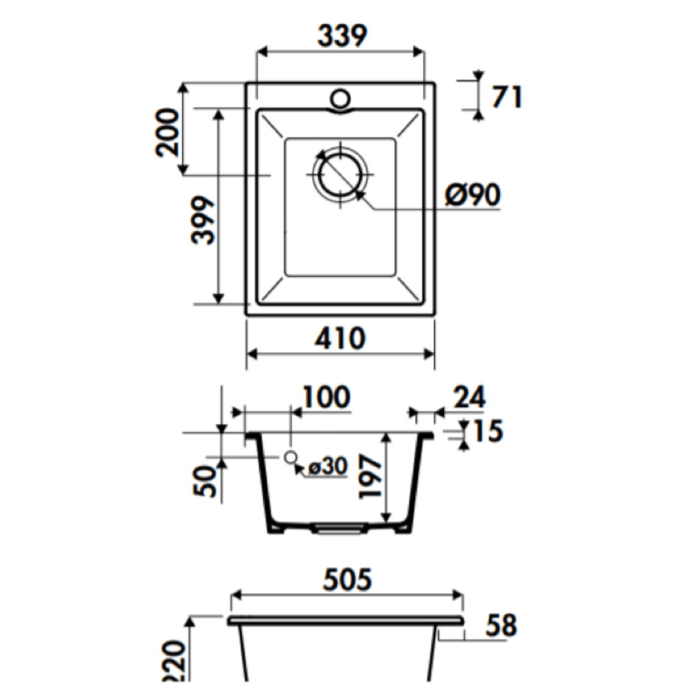 Chambord Kitchen Sinks Chambord Constance I Butler Sink