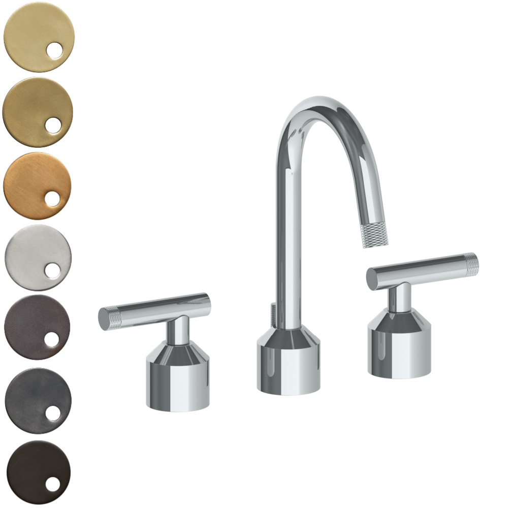 The Watermark Collection Basin Taps Polished Chrome The Watermark Collection Urbane 3 Hole Basin Set with Swan Spout | Astor Handle