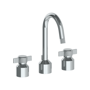 The Watermark Collection Basin Taps Polished Chrome The Watermark Collection Urbane 3 Hole Basin Set with Swan Spout | Cooper Handle