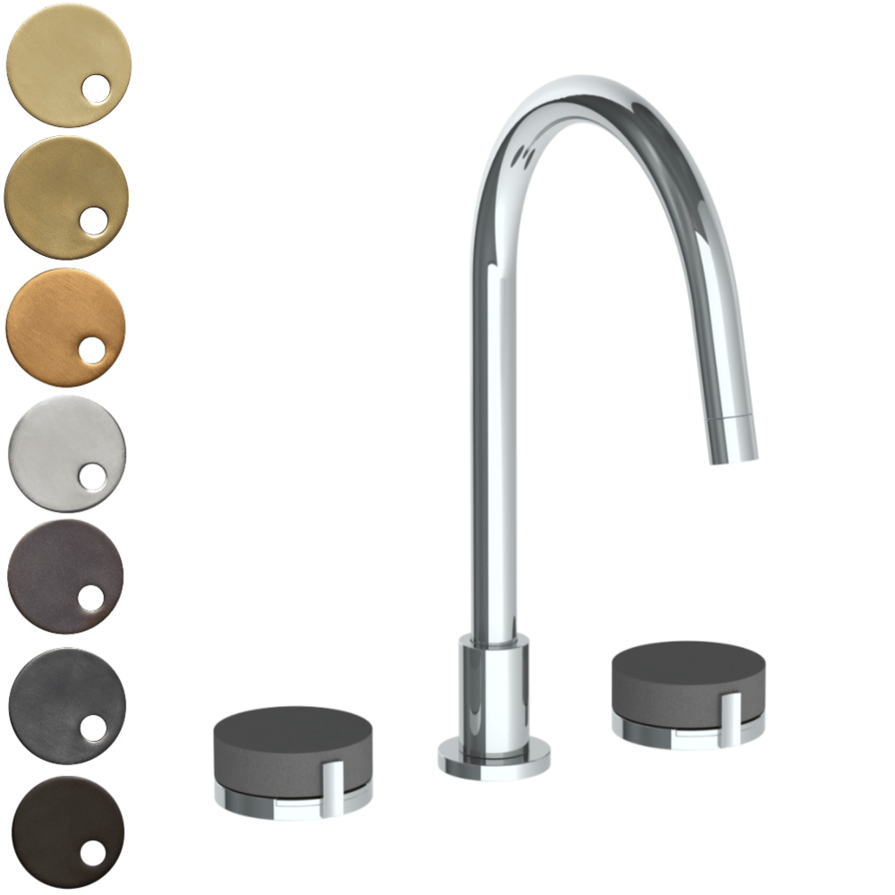 The Watermark Collection Kitchen Tap The Watermark Collection Elements 3 Hole Kitchen Set | Scallop Insert