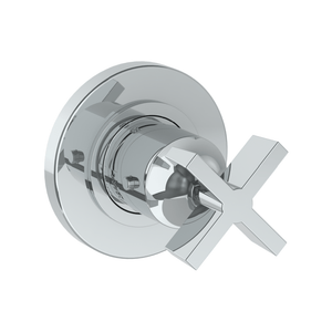 The Watermark Collection Mixer Polished Chrome The Watermark Collection London Mini Thermostatic Shower Mixer | Cross Handle