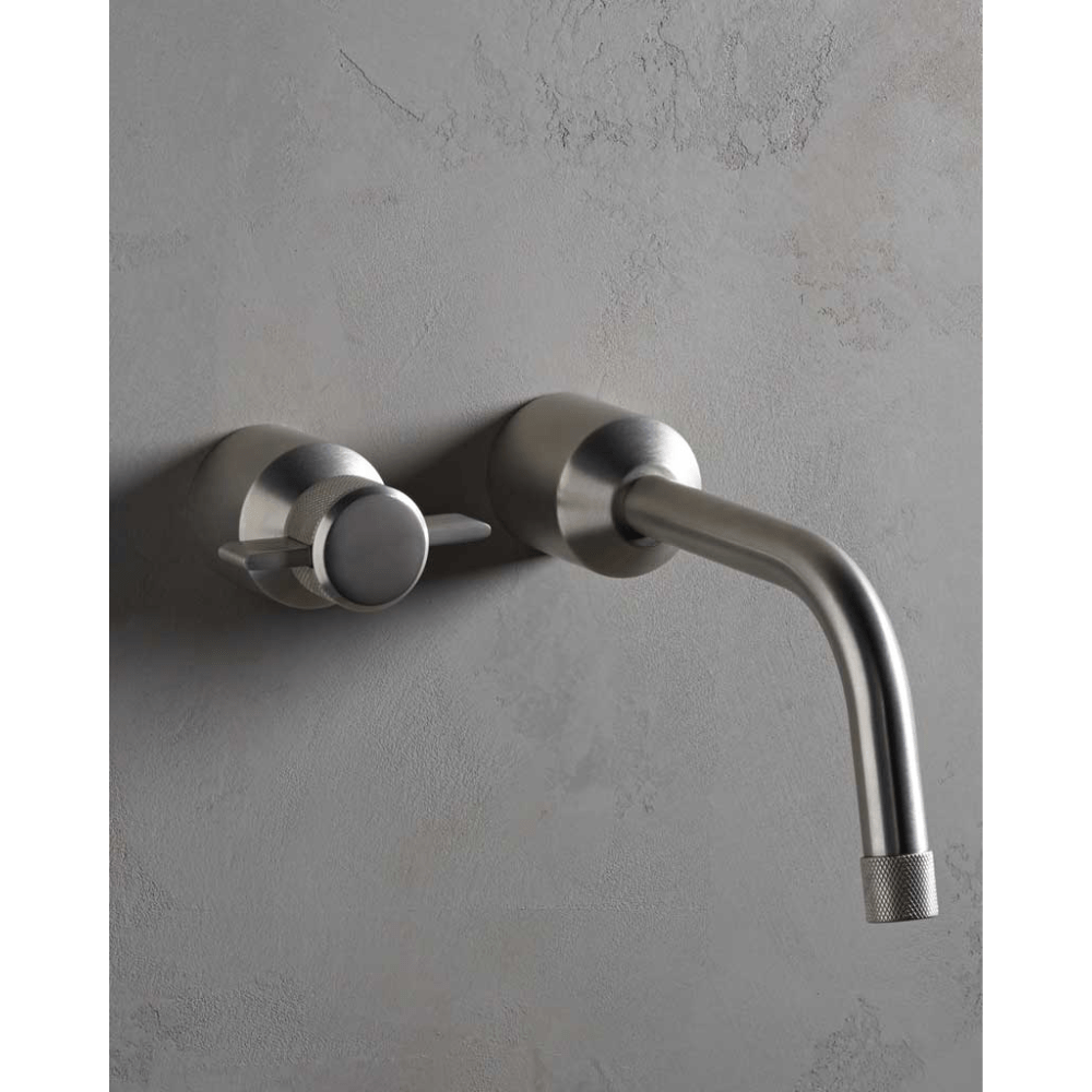The Watermark Collection Basin Taps Polished Chrome The Watermark Collection Urbane Wall Mounted 2 Hole Basin Set | Cooper Handle