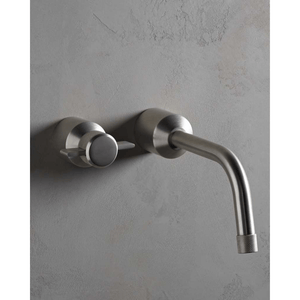 The Watermark Collection Basin Taps Polished Chrome The Watermark Collection Urbane Wall Mounted 2 Hole Basin Set | Cooper Handle