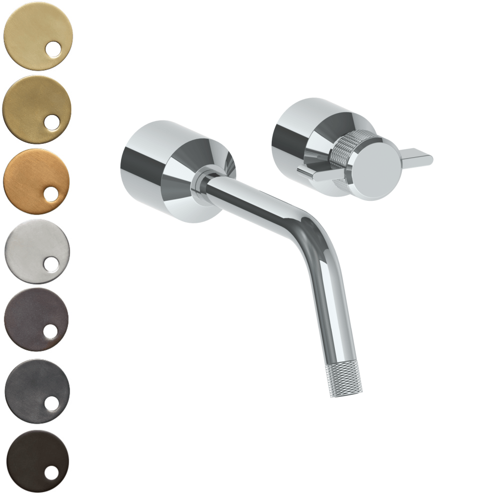 The Watermark Collection Basin Taps Polished Chrome The Watermark Collection Urbane Wall Mounted 2 Hole Basin Set | Cooper Handle