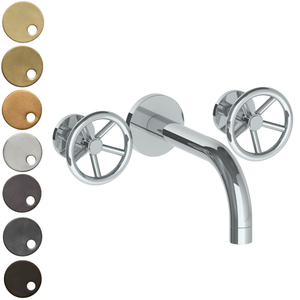 The Watermark Collection Bath Taps Polished Chrome The Watermark Collection Brooklyn Wall Mounted 3 Hole Bath Set