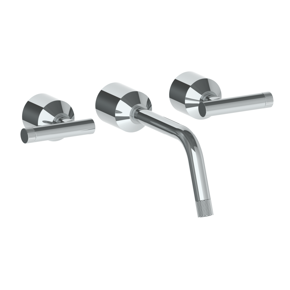 The Watermark Collection Basin Taps Polished Chrome The Watermark Collection Urbane Wall Mounted 3 Hole Basin Set | Astor Handle