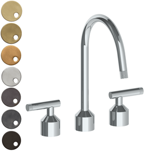 The Watermark Collection Kitchen Taps Polished Chrome The Watermark Collection Urbane 3 Hole Kitchen Set with Swan Spout | Astor Handle