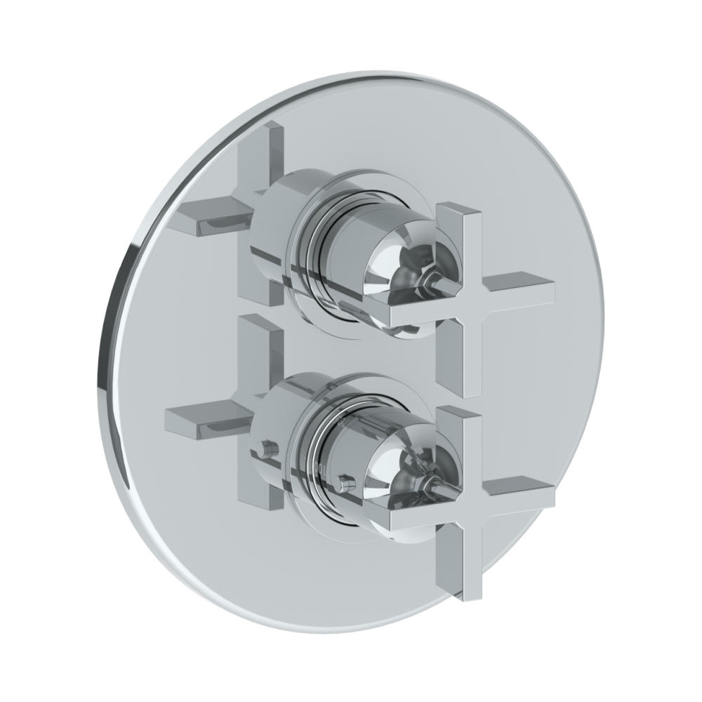 The Watermark Collection Mixer The Watermark Collection London Thermostatic Shower Mixer with Diverter | Cross Handle