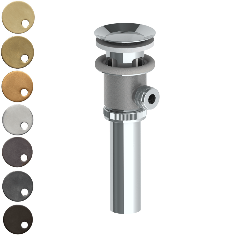 The Watermark Collection Bathroom Accessories Polished Chrome The Watermark Collection Ancillaries Freeflow Basin Waste with Overflow & Lift Rod for Loft Basin Taps