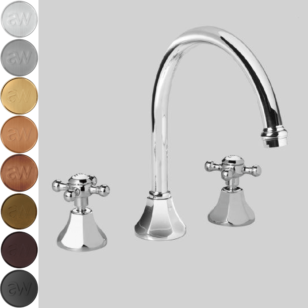 Astra Walker Basin Taps Astra Walker Classic Gooseneck Hob Set
