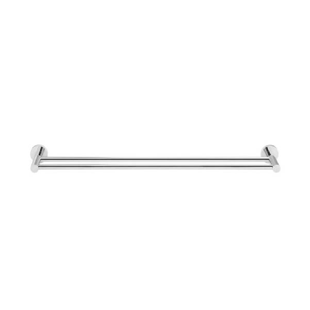 Meir Bathroom Accessories Meir Round Double Towel Rail 600mm | Chrome