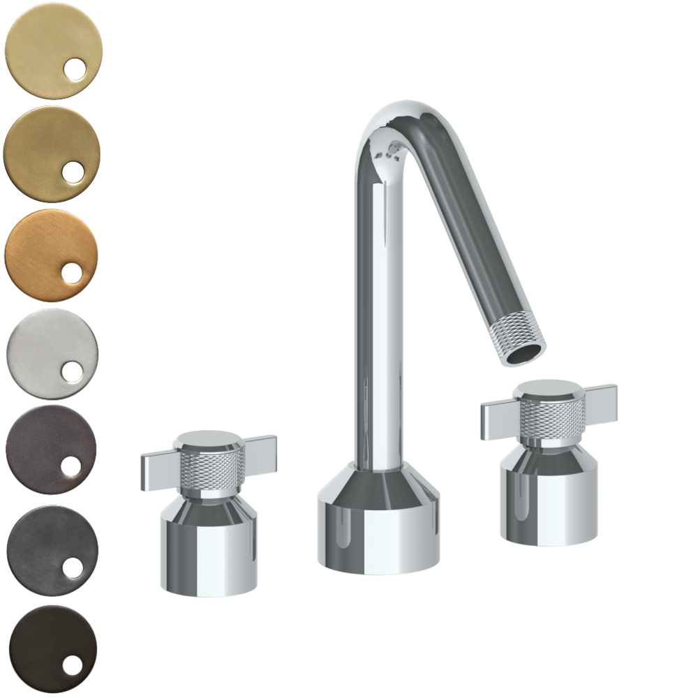 The Watermark Collection Bath Taps Polished Chrome The Watermark Collection Urbane 3 Hole Bath Set with Angled Spout | Cooper Handle