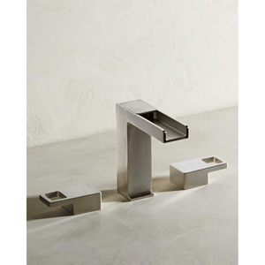 The Watermark Collection Basin Taps Polished Chrome The Watermark Collection Edge 3 Hole Basin Set with Waterfall Spout