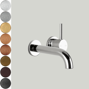 Astra Walker Combination Spouts and Mixers Astra Walker Icon Wall Mixer Set with 200mm Curved Spout