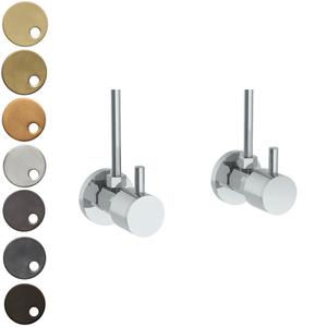 The Watermark Collection Bathroom Accessories Polished Chrome The Watermark Collection Ancillaries Angled Shut Off Valve Pair