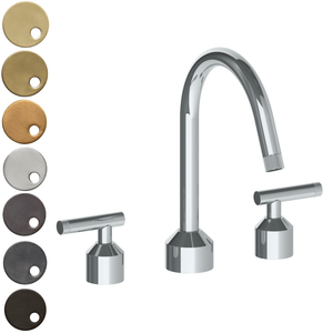 The Watermark Collection Bath Taps Polished Chrome The Watermark Collection Urbane 3 Hole Bath Set with Swan Spout | Astor Handle
