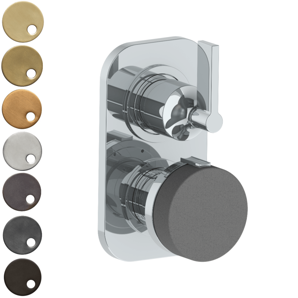 The Watermark Collection Wall Mixers The Watermark Collection Elements Mini Thermostatic Shower Mixer with Diverter | Scallop Insert