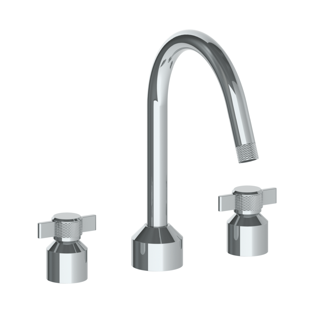 The Watermark Collection Bath Taps Polished Chrome The Watermark Collection Urbane 3 Hole Bath Set with Swan Spout | Cooper Handle