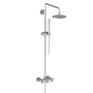 The Watermark Collection Showers Polished Chrome The Watermark Collection London Exposed Deluge Shower & Hand Shower Set | Cross Handle