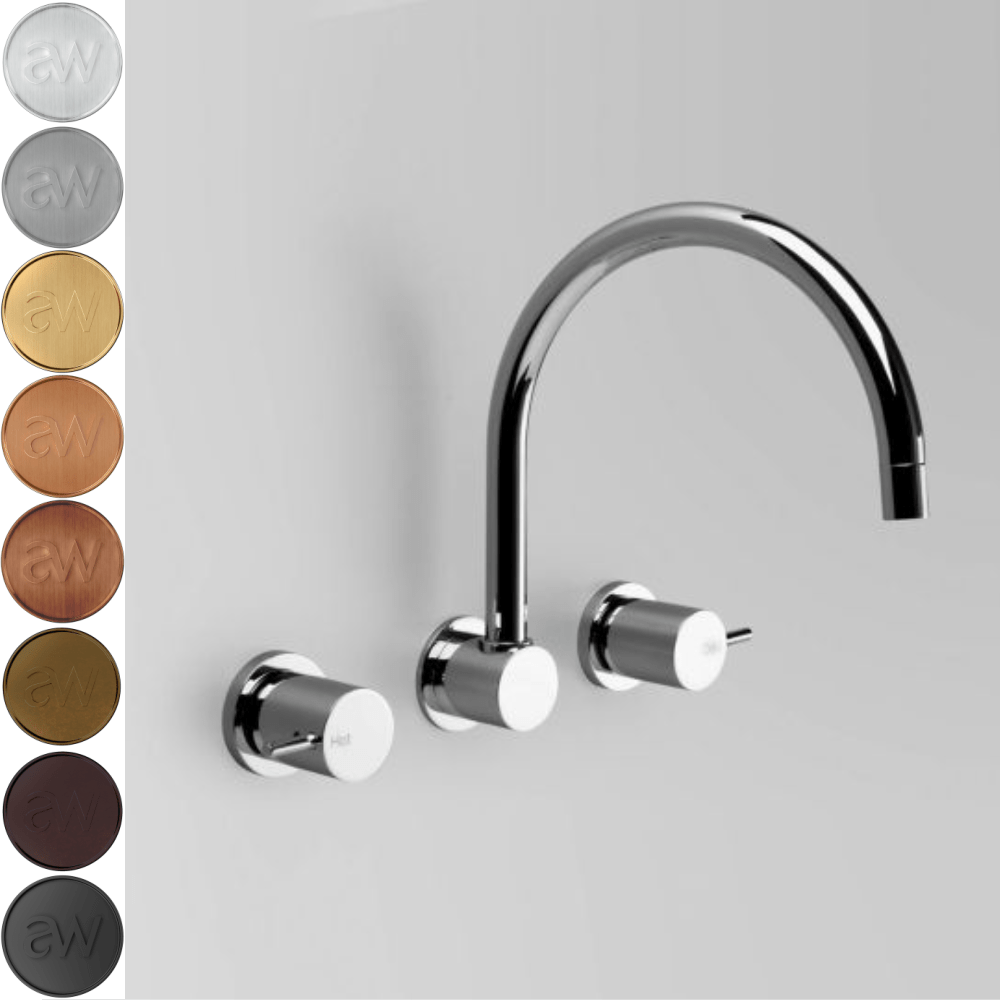 Astra Walker Basin Taps Astra Walker Icon Gooseneck Wall Set