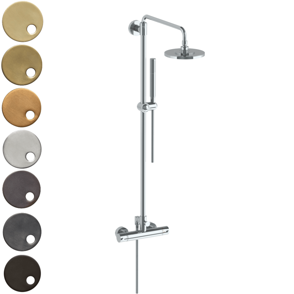 The Watermark Collection Shower Polished Chrome The Watermark Collection Loft Thermostatic Deluge Shower & Hand Shower Set