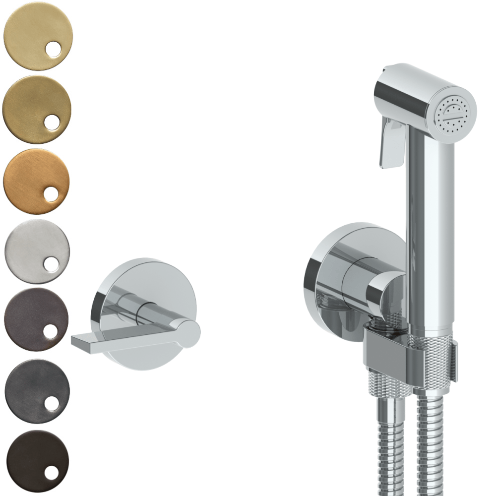 The Watermark Collection Bidet Sprayer Polished Chrome The Watermark Collection | London Handheld Bidet Sprayer Set with Mixer | Lever Handle