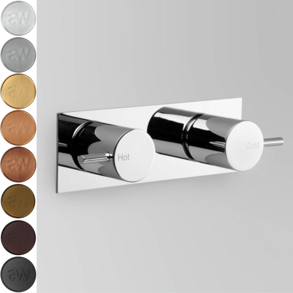 Astra Walker Wall Mixers Astra Walker Icon Wall Tap Set on Backplate