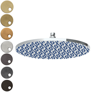 The Watermark Collection Shower Polished Chrome The Watermark Collection Titanium Deluge 400mm Shower Head Only
