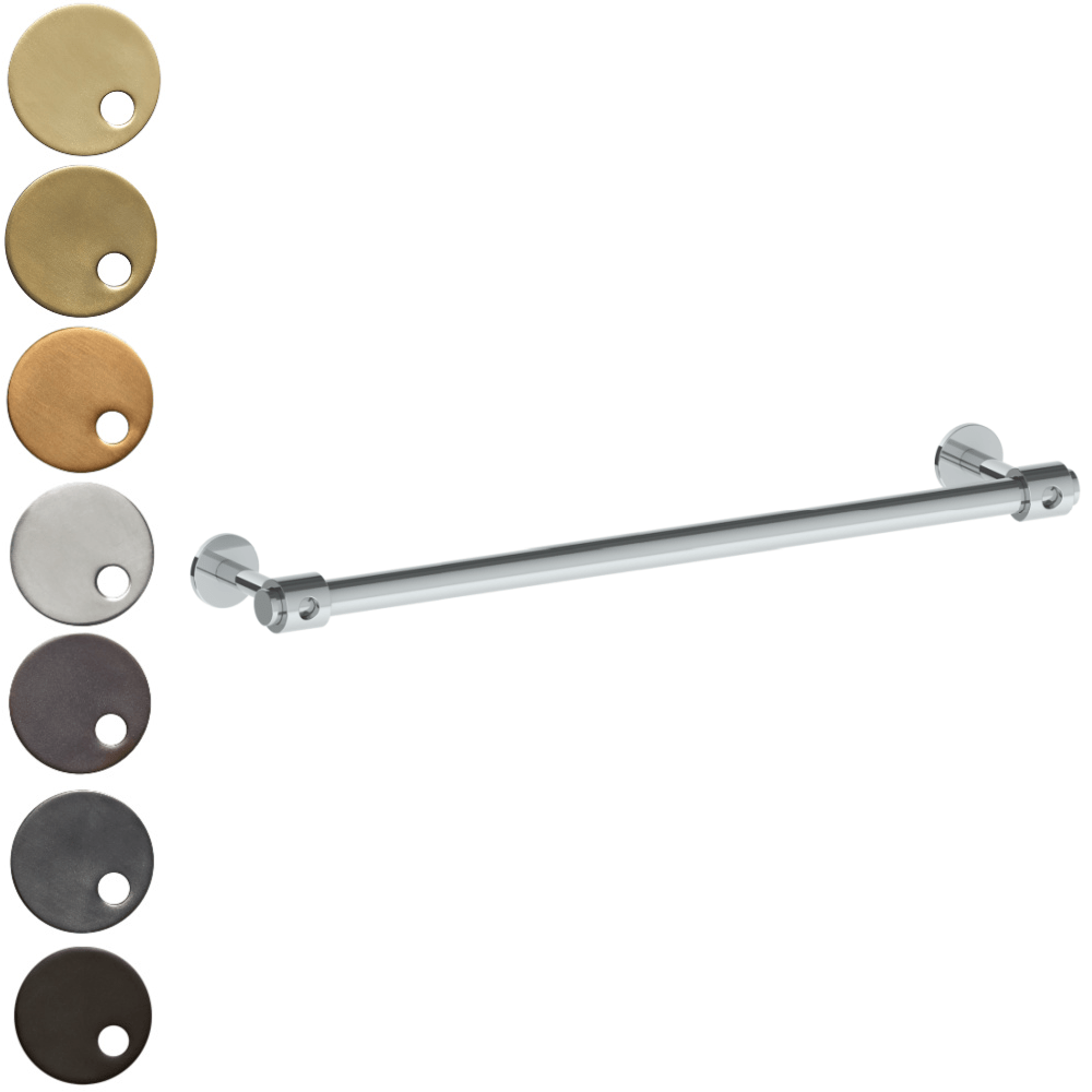 The Watermark Collection Bathroom Accessories Polished Chrome The Watermark Collection Loft Towel Rail 457mm