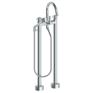 The Watermark Collection Freestanding Bath Fillers Polished Chrome The Watermark Collection Urbane Freestanding Bath Set with Volume Hand Shower | Cooper Handle