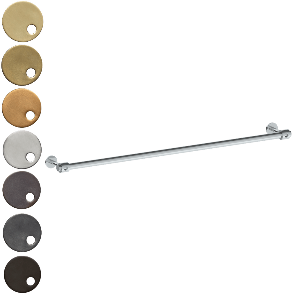 The Watermark Collection Bathroom Accessories Polished Chrome The Watermark Collection Loft Towel Rail 762mm