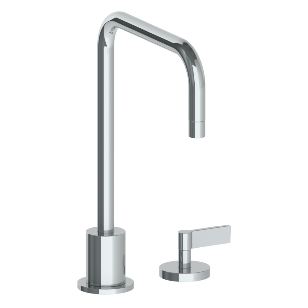 The Watermark Collection Kitchen Taps Polished Chrome The Watermark Collection London 2 Hole Kitchen Set with Square Spout | Lever Handle